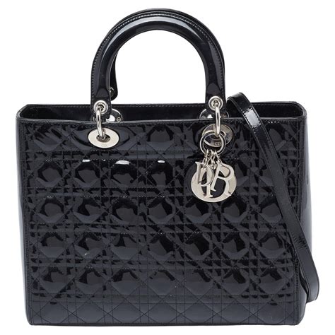 Lady Dior tote large black